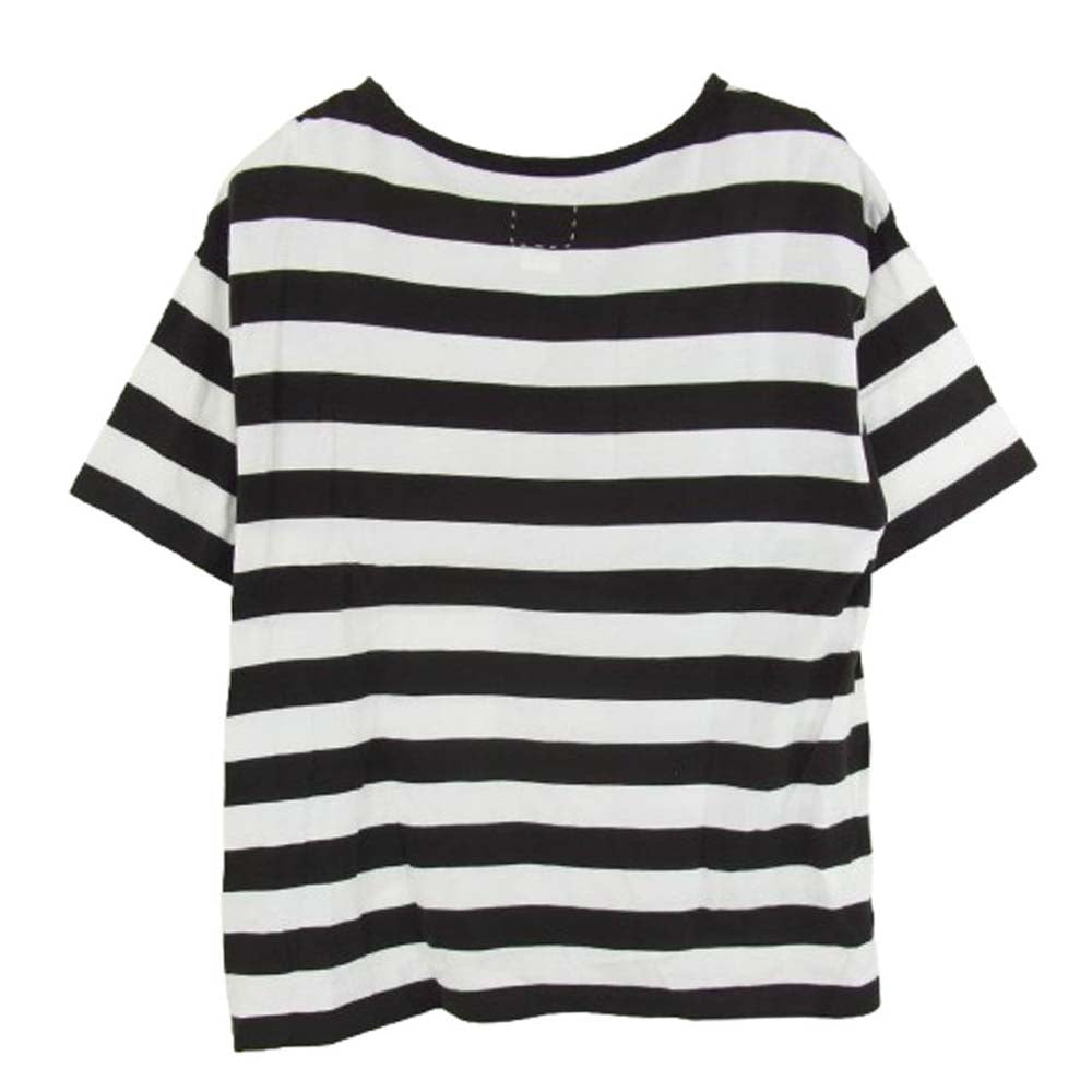 VISVIM ビズビム 0122205010022 JUMBO XX BORDER TEE ジャンボ ボーダー 半袖 Tシャツ カットソー ブラック系 2【中古】