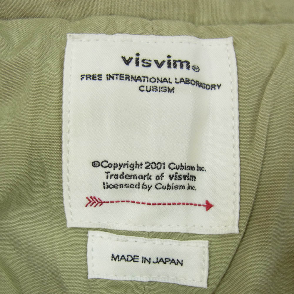 VISVIM ビズビム 23SS 0123105008005 CHINO PANTS チノ トラウザー パンツ カーキ系 1【中古】