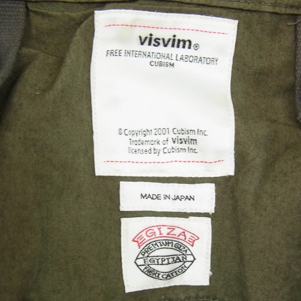 VISVIM ビズビム 18SS 0118105008013 EIGER SANCTION PANTS アイガー サンクション カーゴパンツ カーキ系 1【中古】