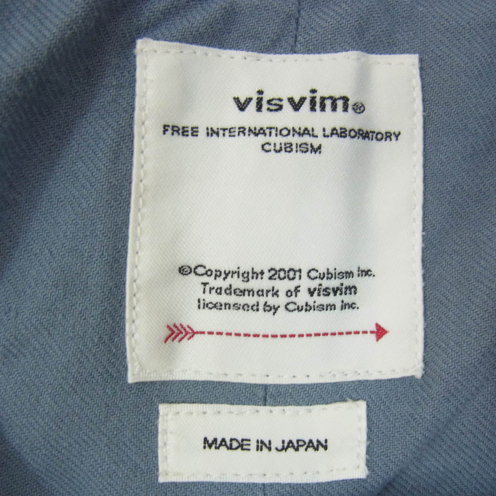 VISVIM ビズビム 22SS 0122105008008 GIFFORD PANTS ダメージ加工 ストレート パンツ グレー系 ブルーグレー系 2【中古】