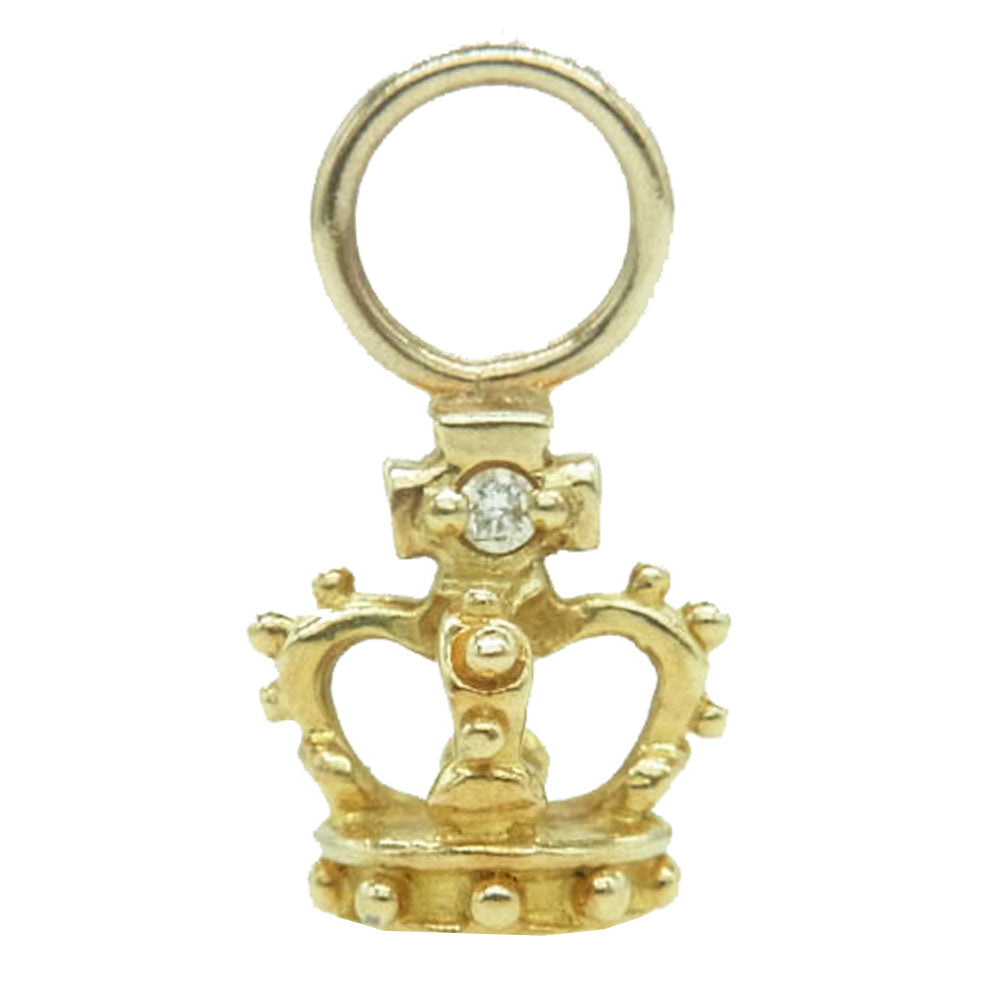 Justin Davis ジャスティンデイビス GNJ255 K18 PETITE CROWN イエロー