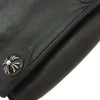 CHROME HEARTS クロムハーツ（原本無） 3 FOLD 3フォールド クロスボール コンパクト レザー ウォレット 財布 ブラック系【中古】