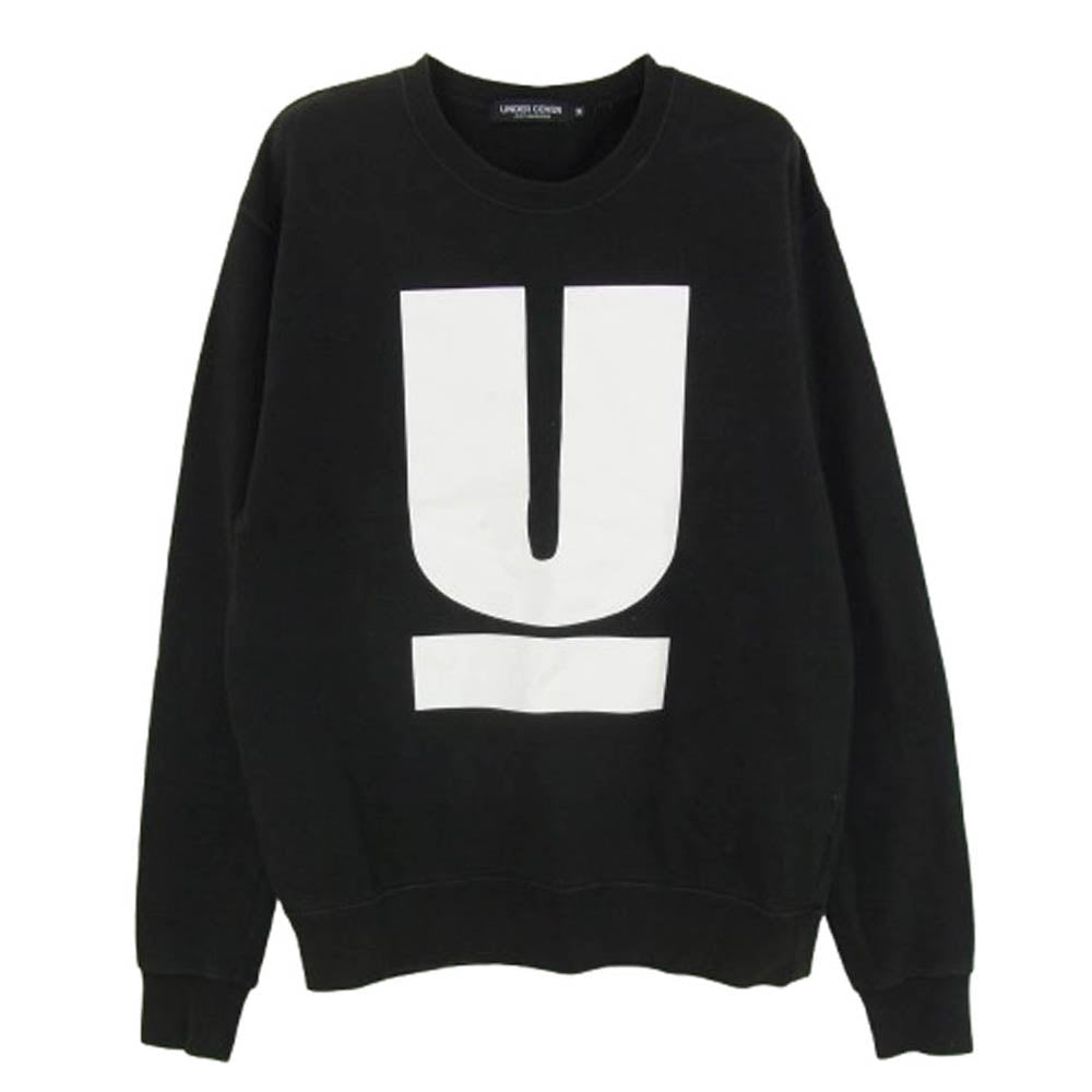 UNDERCOVER アンダーカバー ロゴプリント クルーネック スウェット トレーナー ブラック系 M【中古】