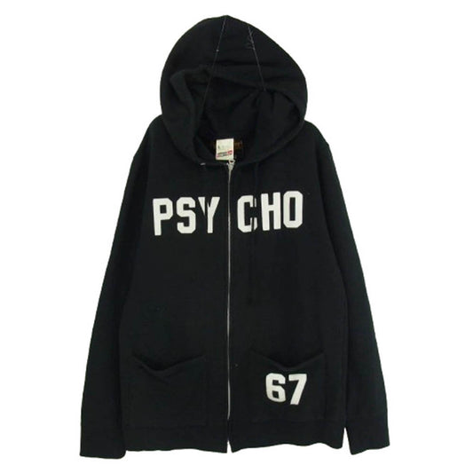 NEIGHBORHOOD ネイバーフッド 102OCBDN-CSM01S BUNKER STUD PSYCHO サイコ フルジップ パーカー フーディー ブラック系 L【中古】