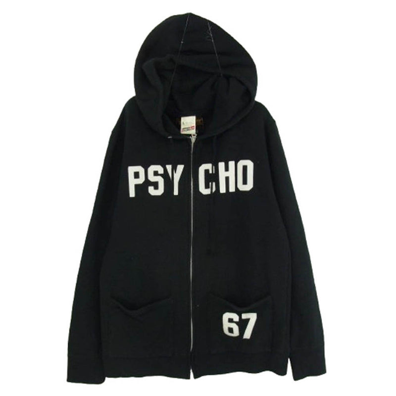 NEIGHBORHOOD ネイバーフッド 102OCBDN-CSM01S BUNKER STUD PSYCHO サイコ フルジップ パーカー フーディー ブラック系 L【中古】