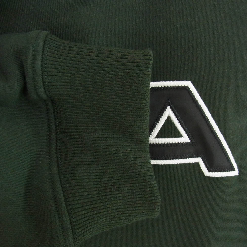 WIND AND SEA ウィンダンシー 24AW Satin Patch Crewneck Sweatshirt サテンロゴパッチ クルーネック スウェットシャツ トレーナー グリーン系 L【中古】