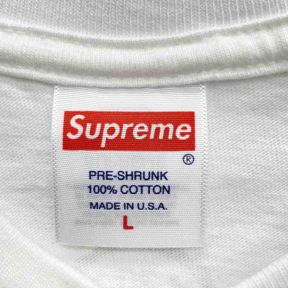 Supreme シュプリーム 24SS 30th Anniversary First Tee 30周年記念 Tシャツ ホワイト系 L【中古】