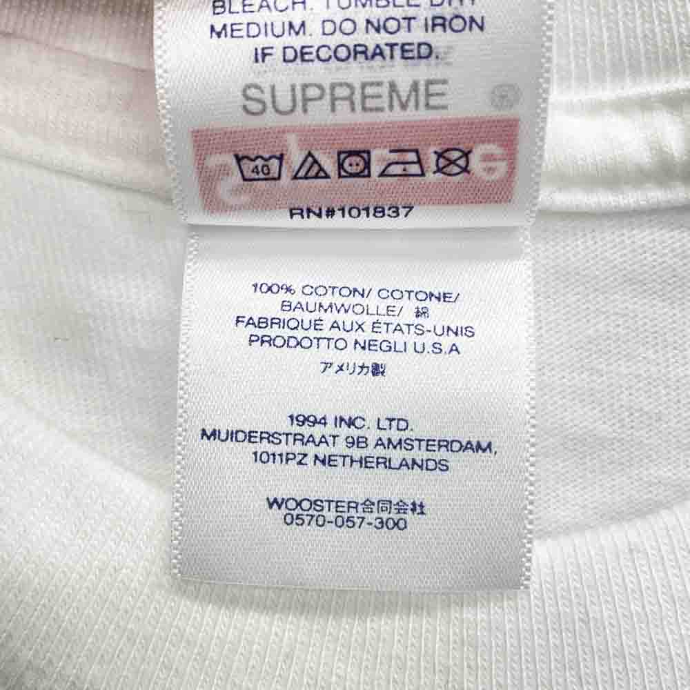 Supreme シュプリーム 24SS 30th Anniversary First Tee 30周年記念 Tシャツ ホワイト系 L【中古】