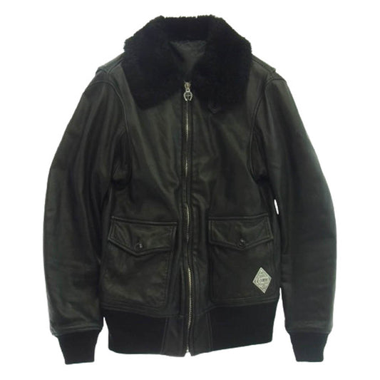 CRIMIE クライミー C0I5-OT01 G-1 レザー フライトジャケット ブラック系【中古】