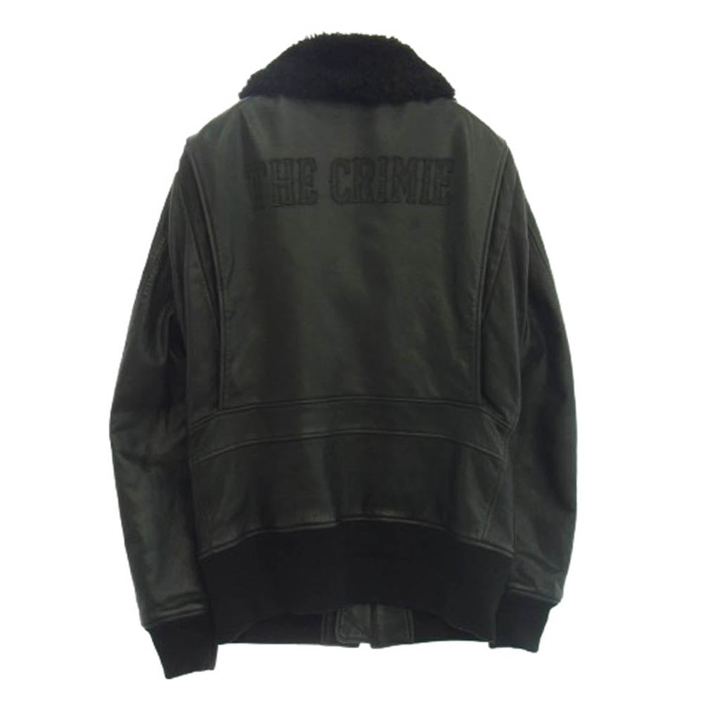 CRIMIE クライミー C0I5-OT01 G-1 レザー フライトジャケット ブラック系【中古】