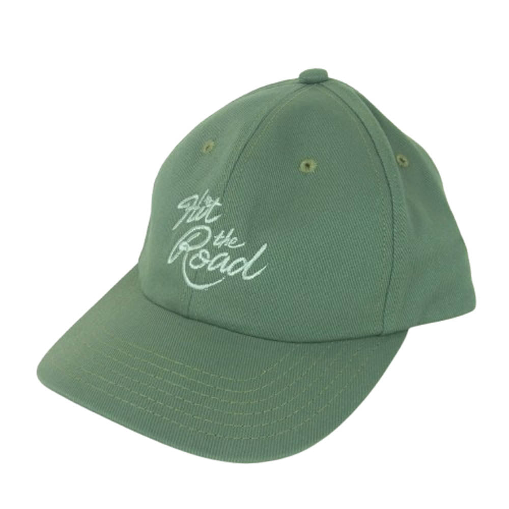 STANDARD CALIFORNIA スタンダードカリフォルニア SD HIT THE ROAD TWILL CAP ヒットザロード刺繍 ツイル キャップ 帽子 グリーン系【美品】【中古】