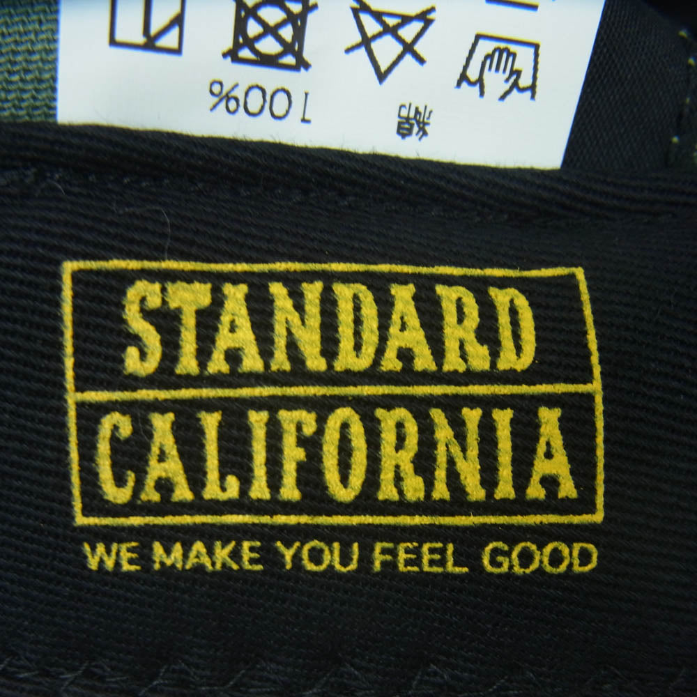 STANDARD CALIFORNIA スタンダードカリフォルニア SD HIT THE ROAD TWILL CAP ヒットザロード刺繍 ツイル キャップ 帽子 グリーン系【美品】【中古】