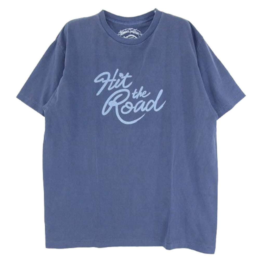STANDARD CALIFORNIA スタンダードカリフォルニア Hit The Road ヒットザロード 半袖 Tシャツ ネイビー系 L【美品】【中古】