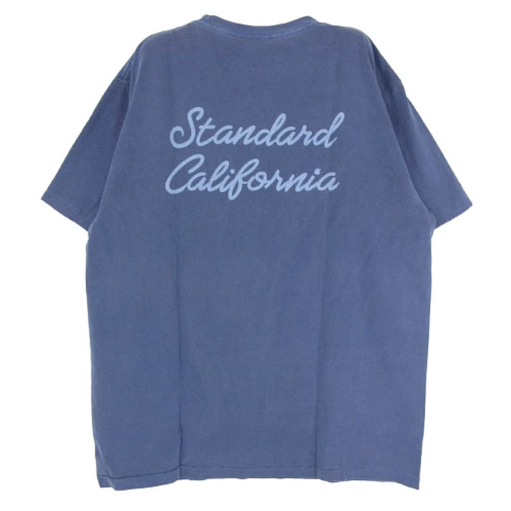 STANDARD CALIFORNIA スタンダードカリフォルニア Hit The Road ヒットザロード 半袖 Tシャツ ネイビー系 L【美品】【中古】