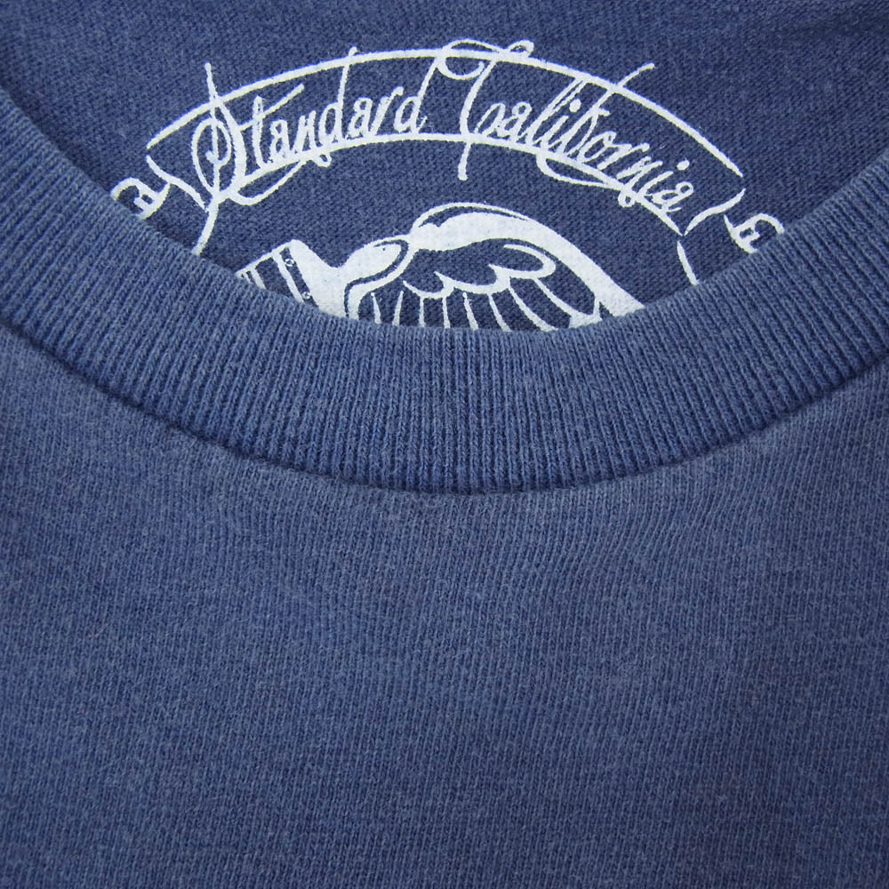 STANDARD CALIFORNIA スタンダードカリフォルニア Hit The Road ヒットザロード 半袖 Tシャツ ネイビー系 L【美品】【中古】