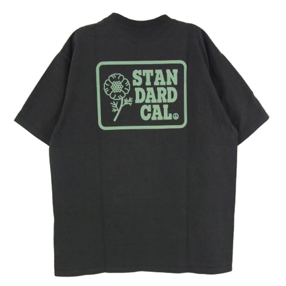 STANDARD CALIFORNIA スタンダードカリフォルニア SD Heavyweight Poppy Logo ヘビーウェイト ポピー ロゴ 半袖 Tシャツ ブラック系 M【美品】【中古】