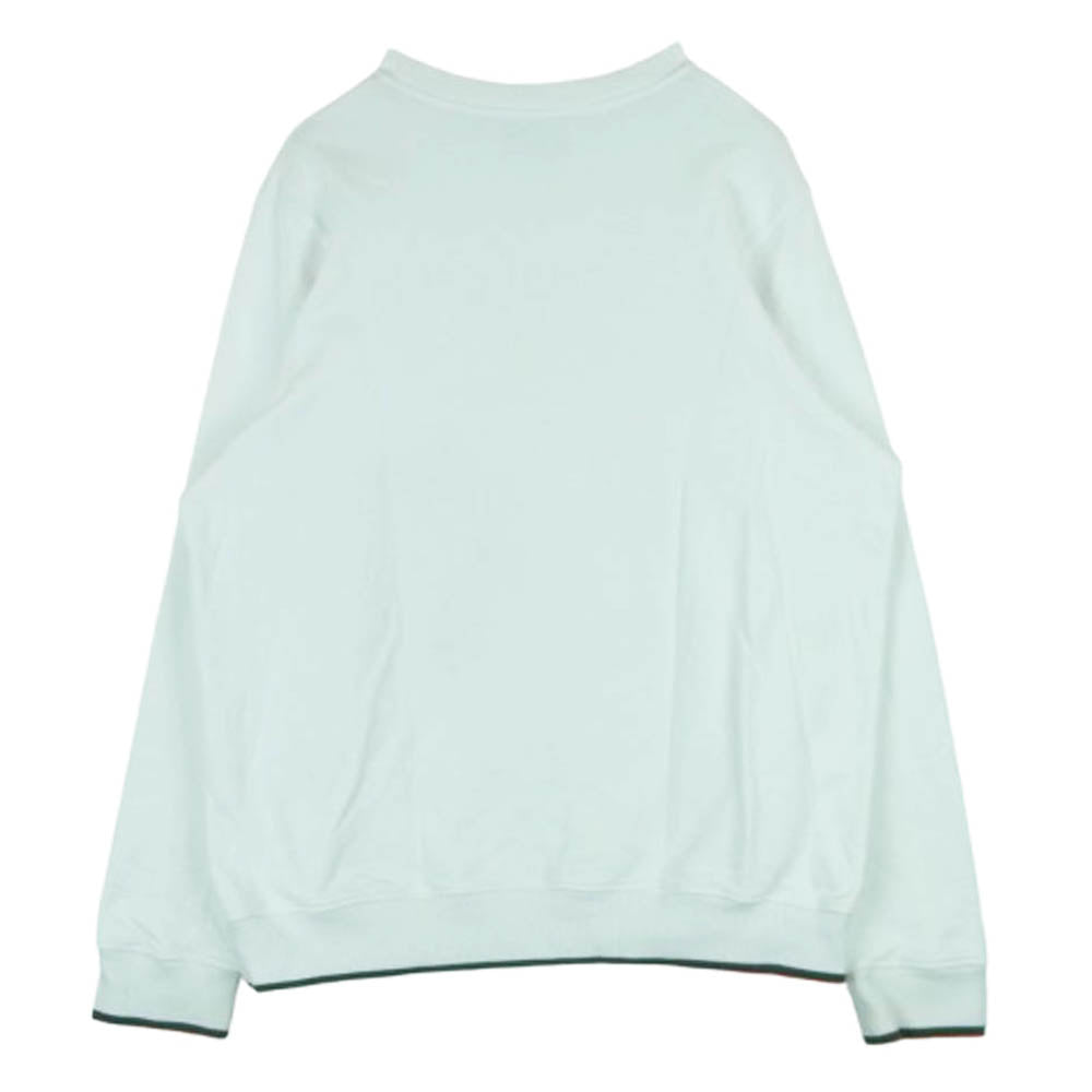 カサブランカ 23SS CASABLANCA23SS-8 グラフィックプリント クルーネック スウェット トレーナー ホワイト系 XL【中古】