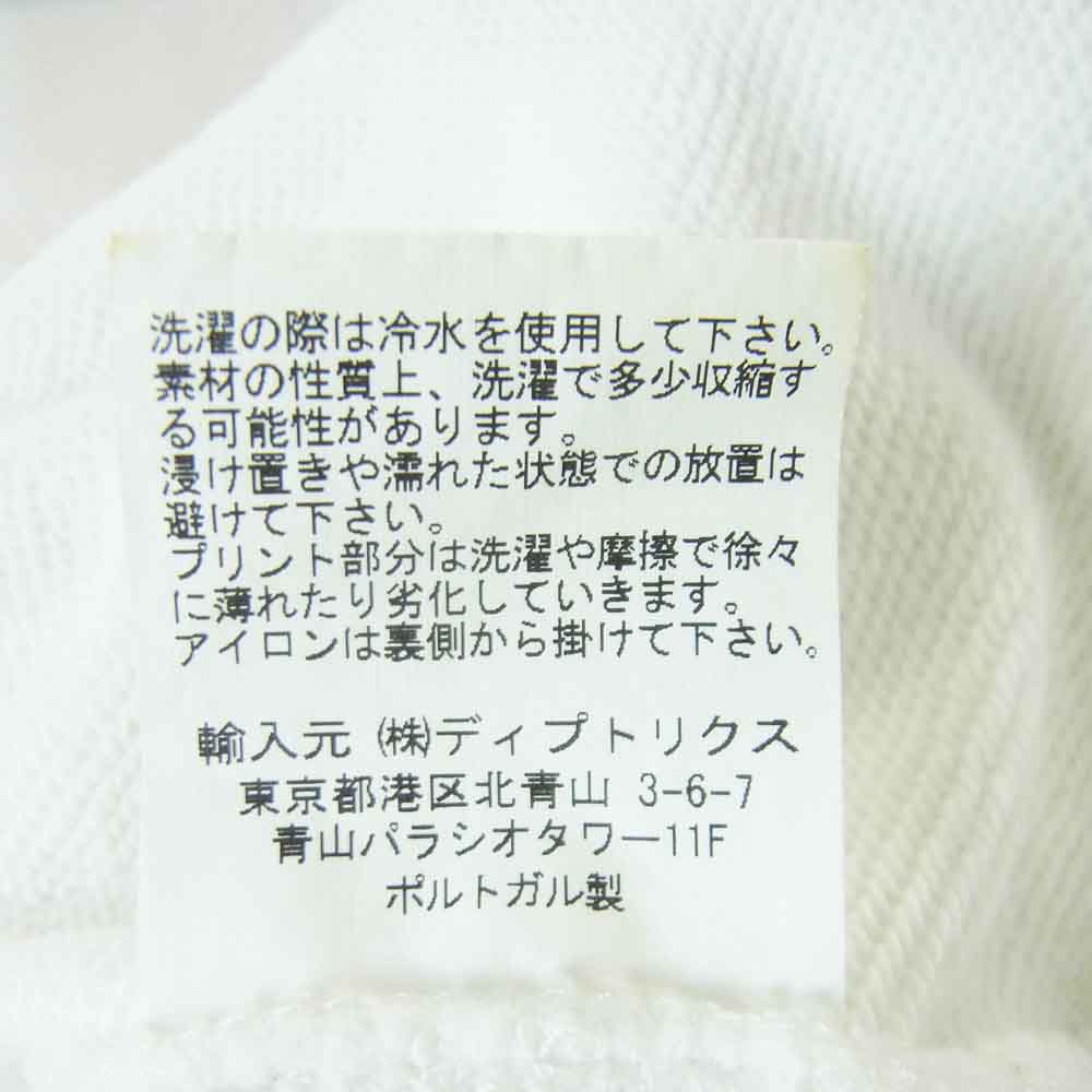 カサブランカ 23SS CASABLANCA23SS-8 グラフィックプリント クルーネック スウェット トレーナー ホワイト系 XL【中古】