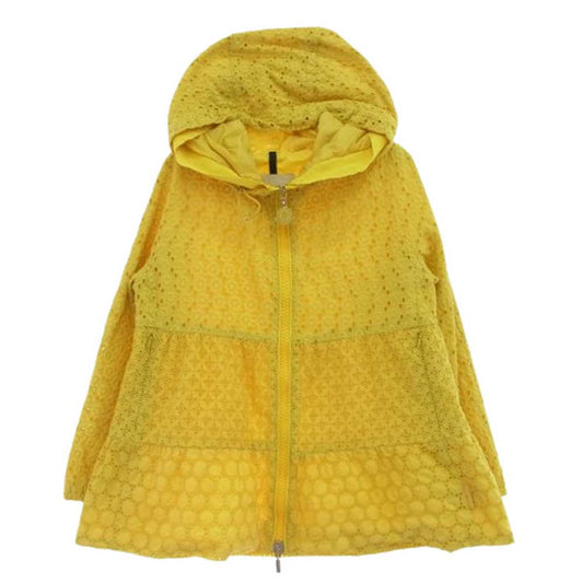 MONCLER モンクレール ETAIN エンブロイダリ― ジップアップ フーデッド ジャケット イエロー系【中古】