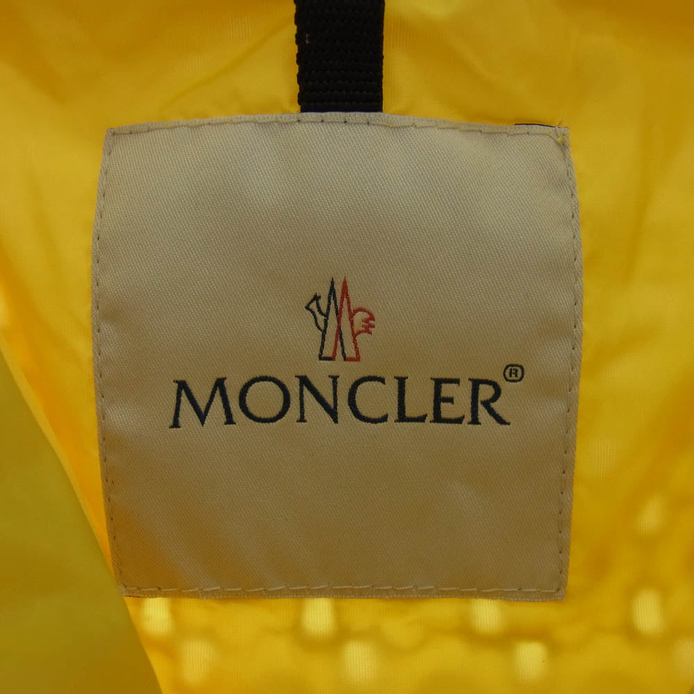 MONCLER モンクレール ETAIN エンブロイダリ― ジップアップ フーデッド ジャケット イエロー系【中古】