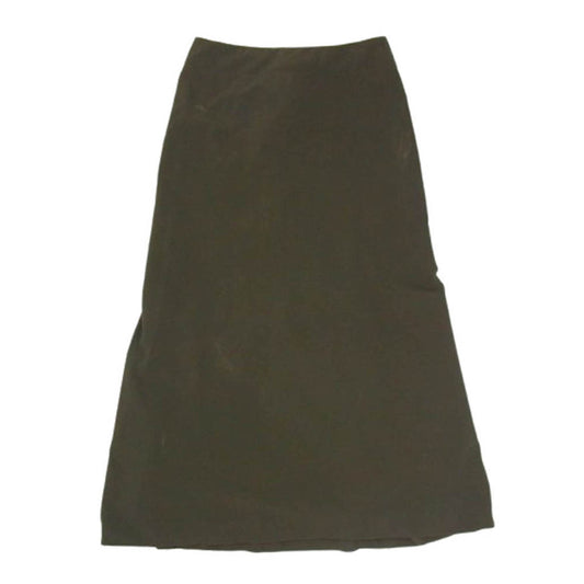 ISSEY MIYAKE イッセイミヤケ IM04FG047 本ライン ナイロン ロングスカート カーキ系 1【中古】