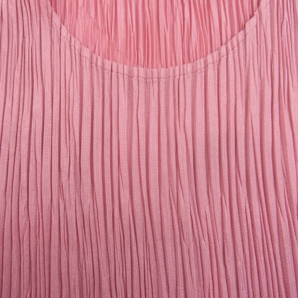 PLEATS PLEASE プリーツプリーズ イッセイミヤケ PP63-JK602 プリーツ加工 フレンチスリーブ カットソー Tシャツ ピンク系 3【中古】