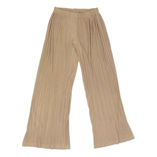 ISSEY MIYAKE イッセイミヤケ IM22FF914 本ライン プリーツ加工 ロング パンツ ベージュ ベージュ系 2【中古】