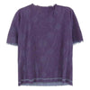 ISSEY MIYAKE イッセイミヤケ A-POC PLEATS PLEASE エーポック プリーツプリーズ フリンジカッティング 半袖 カットソー Tシャツ パープル系 サイズ表記無【中古】
