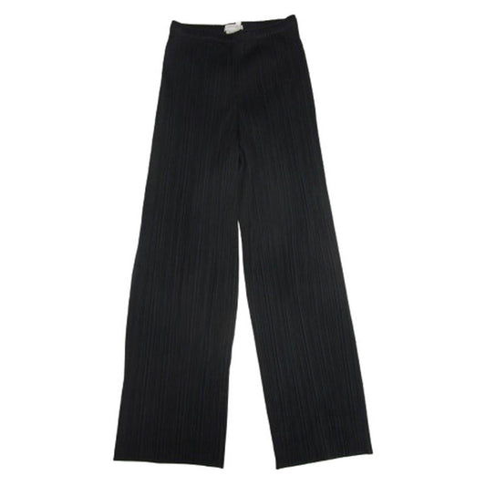 PLEATS PLEASE プリーツプリーズ イッセイミヤケ PP55-JF107 プリーツ加工 ウエストゴム イージー パンツ ブラック系 3【中古】