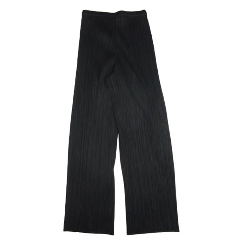 PLEATS PLEASE プリーツプリーズ イッセイミヤケ PP55-JF107 プリーツ加工 ウエストゴム イージー パンツ ブラック系 3【中古】