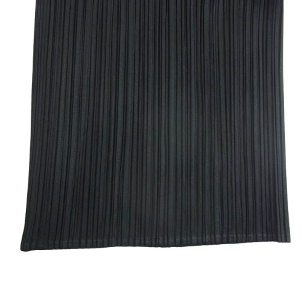 PLEATS PLEASE プリーツプリーズ イッセイミヤケ PP55-JF107 プリーツ加工 ウエストゴム イージー パンツ ブラック系 3【中古】