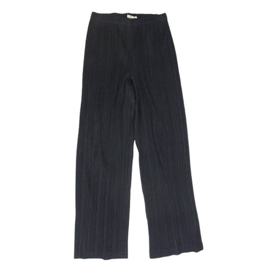 PLEATS PLEASE プリーツプリーズ イッセイミヤケ 7565052 プリーツ加工 ウエストゴム イージー パンツ ブラック系 3【中古】