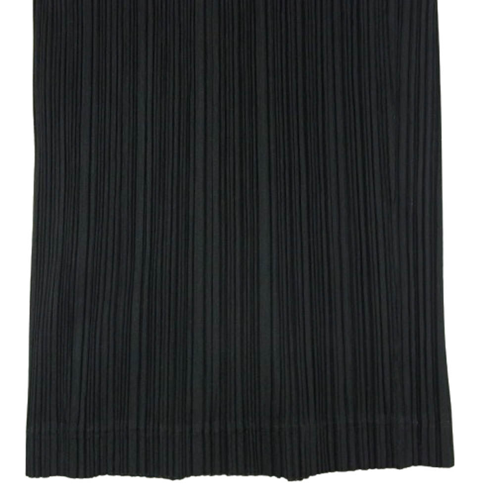 PLEATS PLEASE プリーツプリーズ イッセイミヤケ 7565052 プリーツ加工 ウエストゴム イージー パンツ ブラック系 3【中古】
