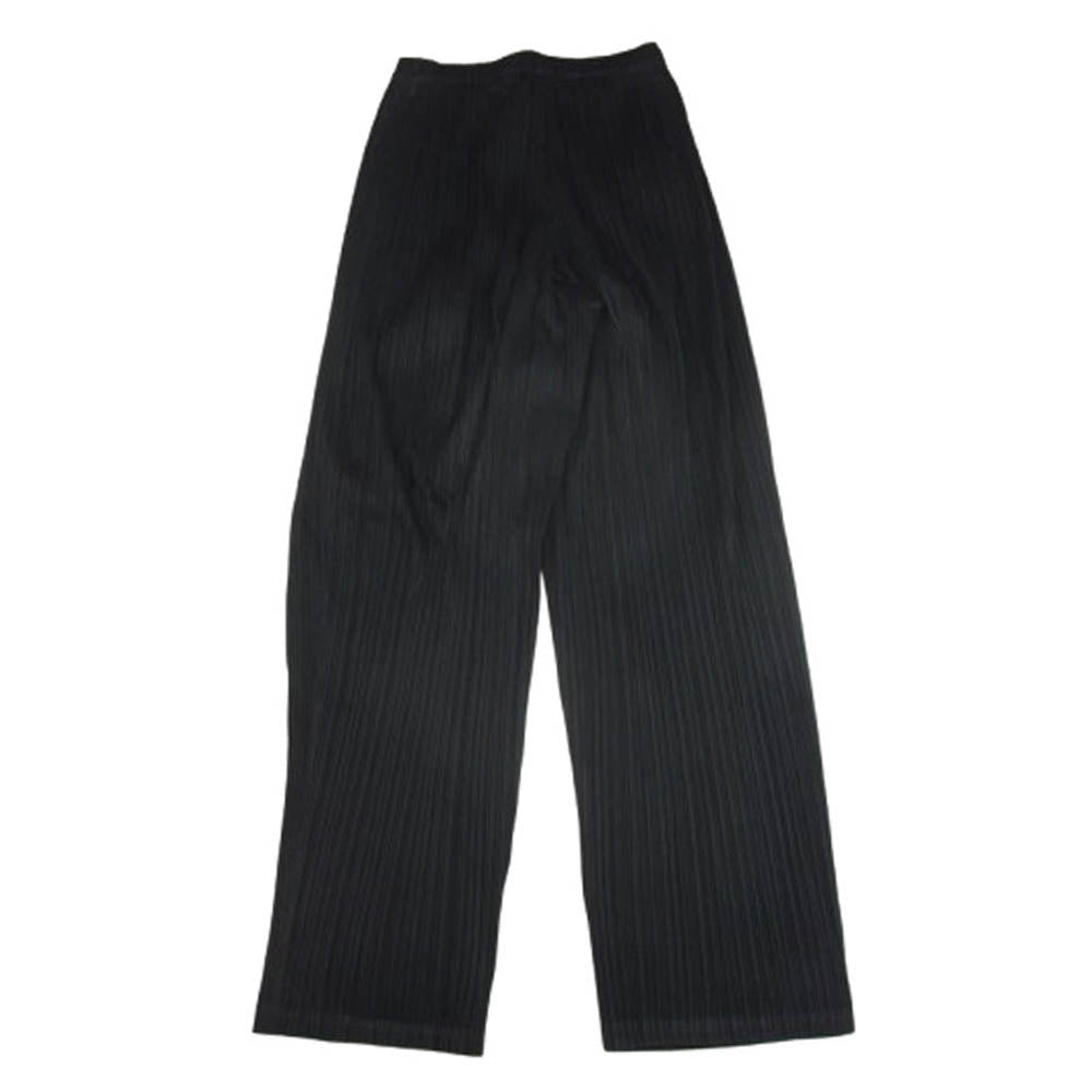 PLEATS PLEASE プリーツプリーズ イッセイミヤケ PP71-JF125 プリーツ加工 ウエストゴム イージー パンツ ブラック系 3【中古】