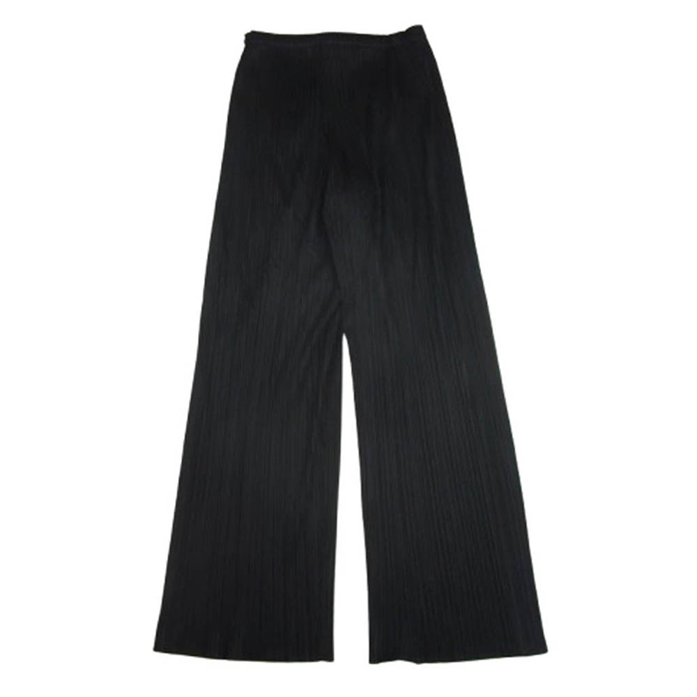 PLEATS PLEASE プリーツプリーズ イッセイミヤケ PP55-JF105 BASICS ベーシック プリーツ加工 ウエストゴム イージー パンツ ブラック系 3【中古】