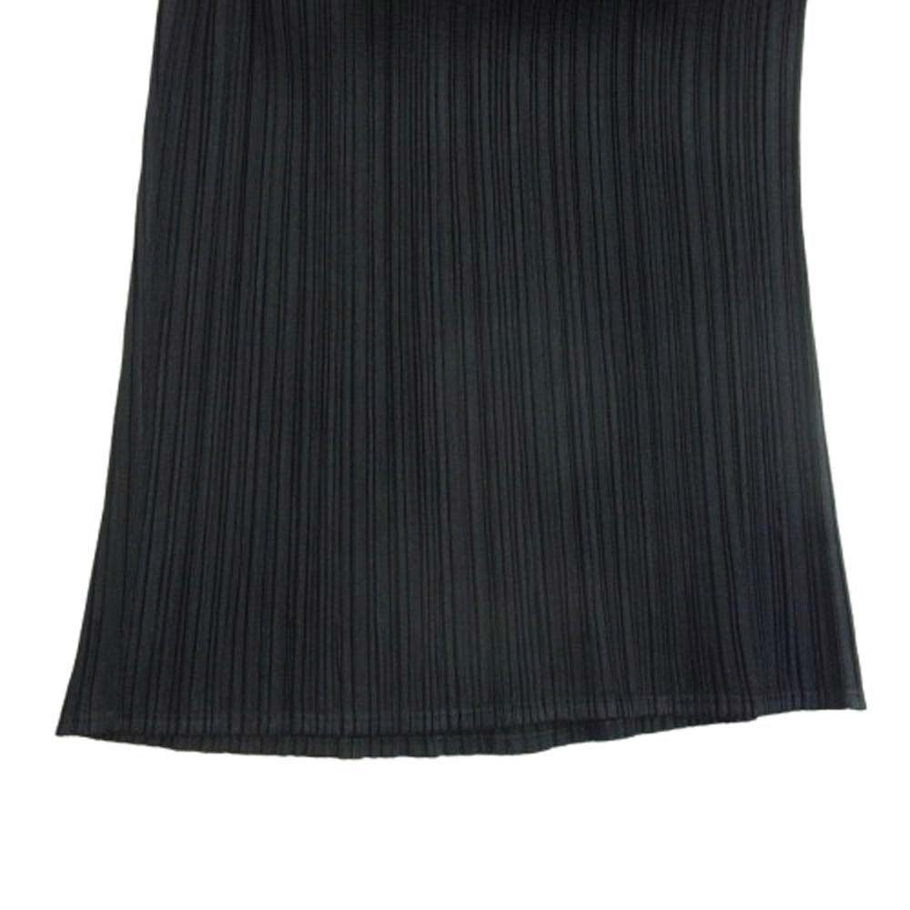 PLEATS PLEASE プリーツプリーズ イッセイミヤケ PP55-JF105 BASICS ベーシック プリーツ加工 ウエストゴム イージー パンツ ブラック系 3【中古】