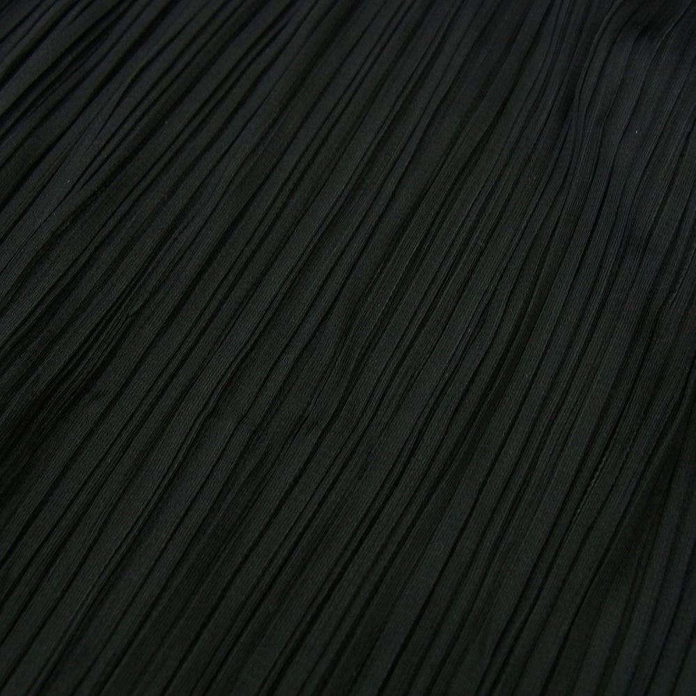 PLEATS PLEASE プリーツプリーズ イッセイミヤケ PP55-JF105 BASICS ベーシック プリーツ加工 ウエストゴム イージー パンツ ブラック系 3【中古】