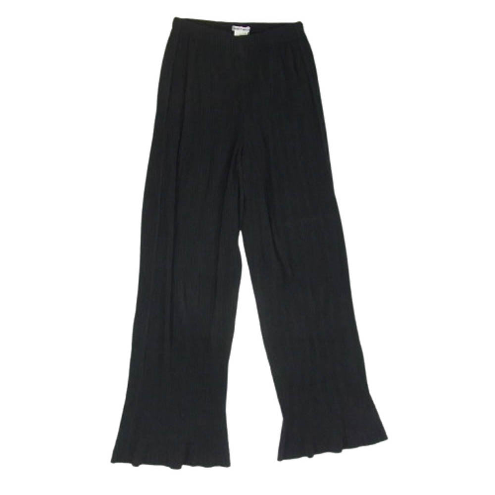ISSEY MIYAKE イッセイミヤケ IM22FF917 本ライン プリーツ加工 ロング パンツ ブラック系 2【中古】
