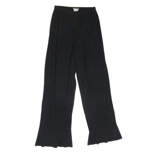 ISSEY MIYAKE イッセイミヤケ IM22FF917 本ライン プリーツ加工 ロング パンツ ブラック系 2【中古】