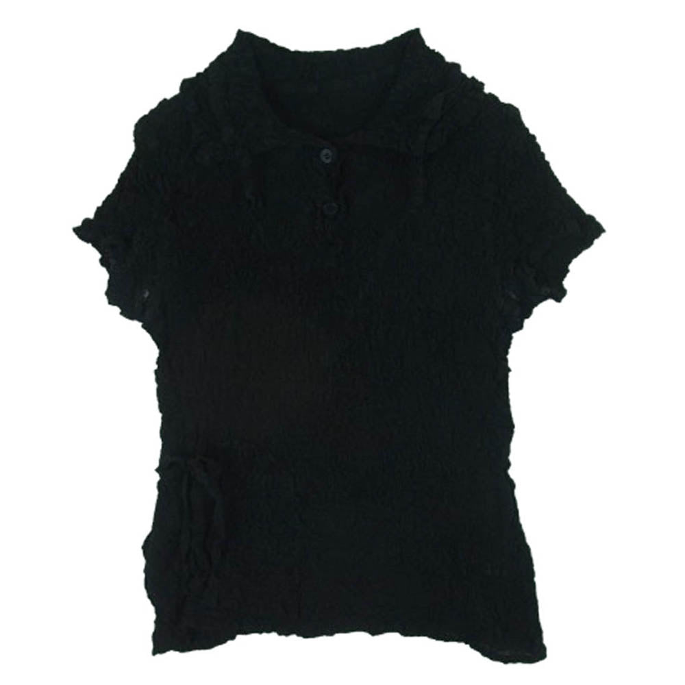 ISSEY MIYAKE イッセイミヤケ MI92FM129 カリフラワー 製品染め 半袖 シャツ トップス 日本製 ブラック系【中古】