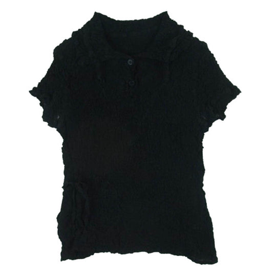 ISSEY MIYAKE イッセイミヤケ MI92FM129 カリフラワー 製品染め 半袖 シャツ トップス 日本製 ブラック系【中古】