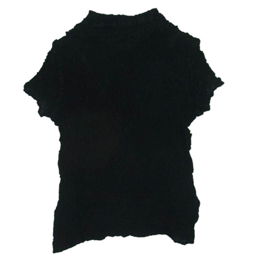 ISSEY MIYAKE イッセイミヤケ MI92FM129 カリフラワー 製品染め 半袖 シャツ トップス 日本製 ブラック系【中古】