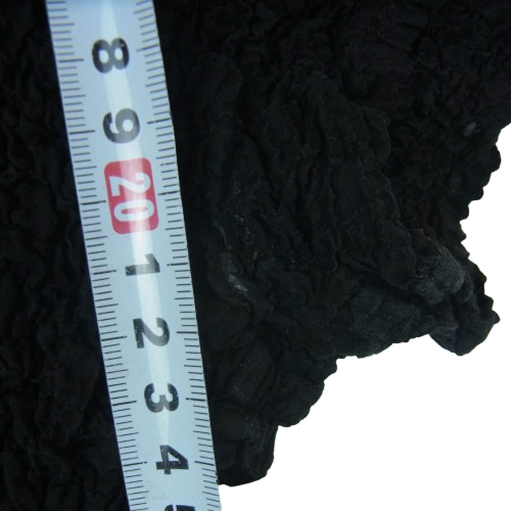 ISSEY MIYAKE イッセイミヤケ MI92FM129 カリフラワー 製品染め 半袖 シャツ トップス 日本製 ブラック系【中古】