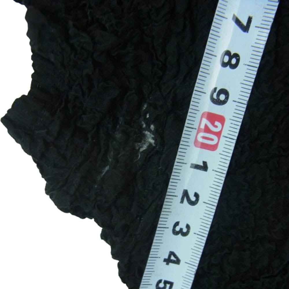 ISSEY MIYAKE イッセイミヤケ MI92FM129 カリフラワー 製品染め 半袖 シャツ トップス 日本製 ブラック系【中古】