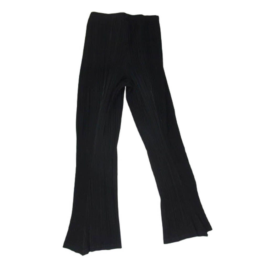ISSEY MIYAKE イッセイミヤケ IF62FF201 FETTE プリーツ加工 フレア イージー パンツ ブラック系 2【中古】