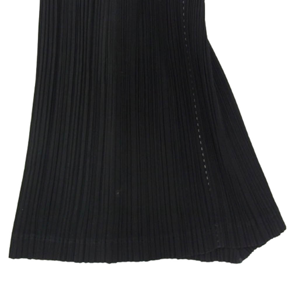 ISSEY MIYAKE イッセイミヤケ IF62FF201 FETTE プリーツ加工 フレア イージー パンツ ブラック系 2【中古】