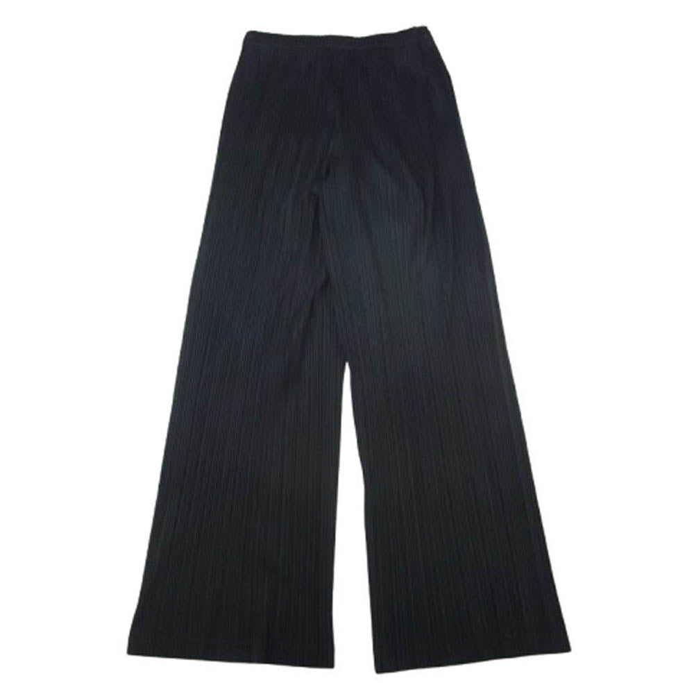 PLEATS PLEASE プリーツプリーズ イッセイミヤケ PP01-JF823 プリーツ加工 ウエストゴム イージー パンツ ブラック系 3【中古】