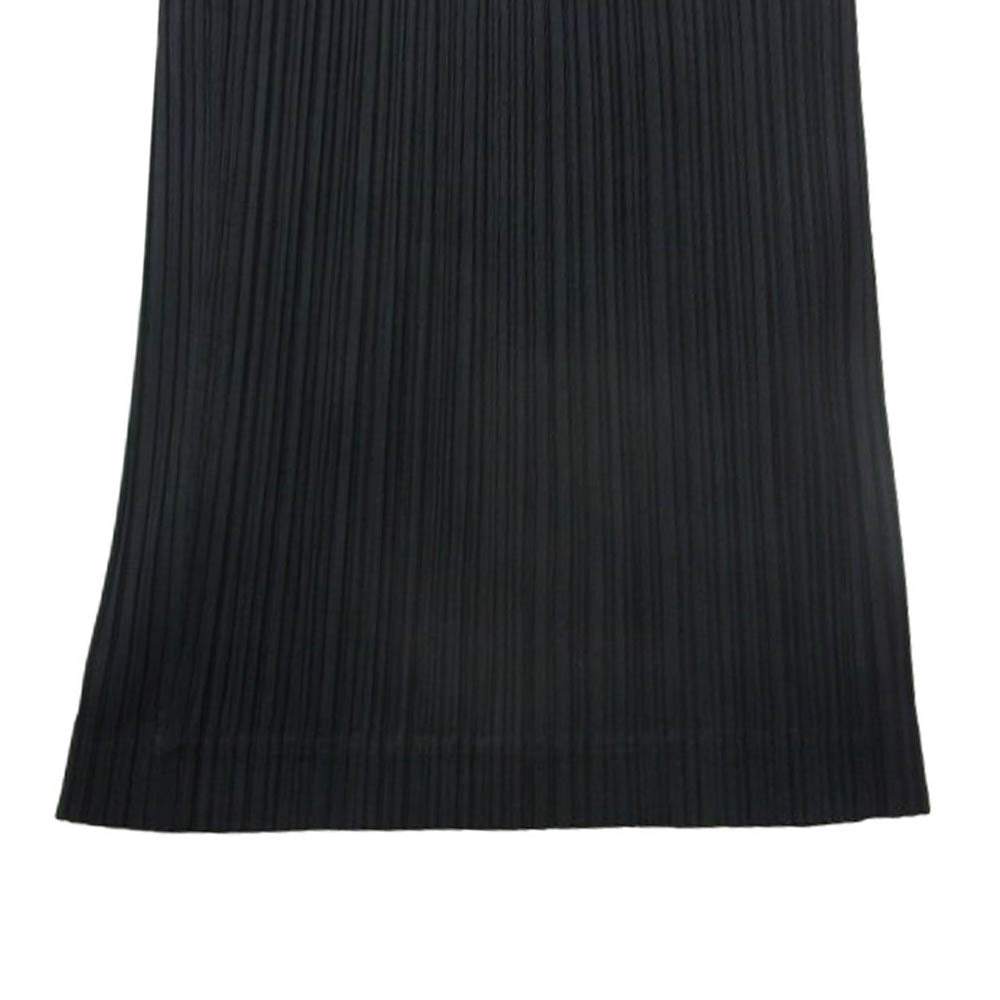PLEATS PLEASE プリーツプリーズ イッセイミヤケ PP01-JF823 プリーツ加工 ウエストゴム イージー パンツ ブラック系 3【中古】