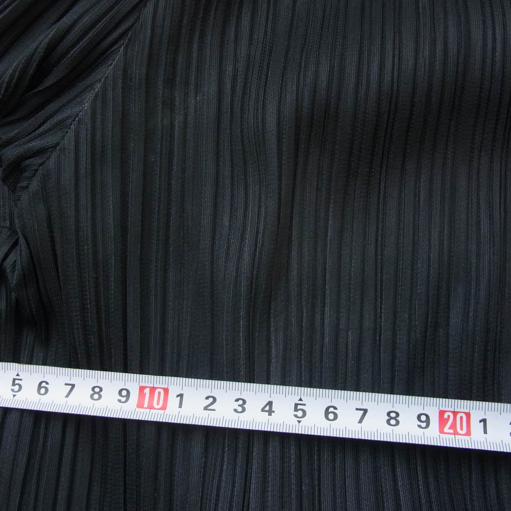 PLEATS PLEASE プリーツプリーズ イッセイミヤケ PP01-JF823 プリーツ加工 ウエストゴム イージー パンツ ブラック系 3【中古】