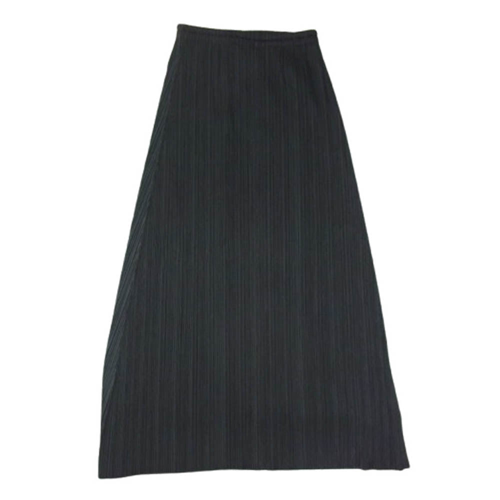 PLEATS PLEASE プリーツプリーズ イッセイミヤケ PP02-JG210 プリーツ加工 ロング スカート グリーン系 3【中古】